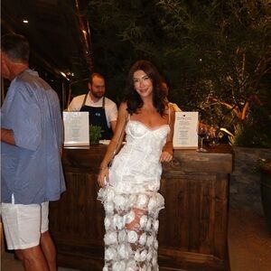 For Love And Lemons White Floral Maxi Dress